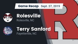 Recap: Rolesville  vs. Terry Sanford  2019