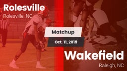 Matchup: Rolesville High vs. Wakefield  2019