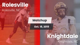 Matchup: Rolesville High vs. Knightdale  2019