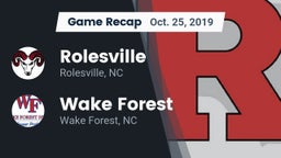 Recap: Rolesville  vs. Wake Forest  2019