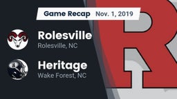 Recap: Rolesville  vs. Heritage  2019