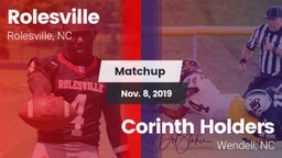 Matchup: Rolesville High vs. Corinth Holders  2019