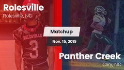 Matchup: Rolesville High vs. Panther Creek  2019