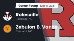 Recap: Rolesville  vs. Zebulon B. Vance  2021