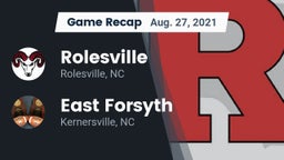 Recap: Rolesville  vs. East Forsyth  2021