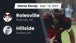 Recap: Rolesville  vs. Hillside  2021