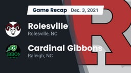 Recap: Rolesville  vs. Cardinal Gibbons  2021