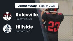 Recap: Rolesville  vs. Hillside  2022