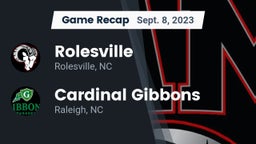 Recap: Rolesville  vs. Cardinal Gibbons  2023