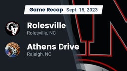 Recap: Rolesville  vs. Athens Drive  2023