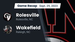 Recap: Rolesville  vs. Wakefield  2023