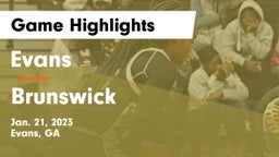 Evans  vs Brunswick  Game Highlights - Jan. 21, 2023