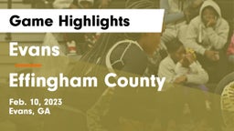 Evans  vs Effingham County  Game Highlights - Feb. 10, 2023