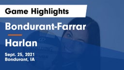 Bondurant-Farrar  vs Harlan  Game Highlights - Sept. 25, 2021