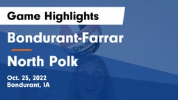 Bondurant-Farrar  vs North Polk  Game Highlights - Oct. 25, 2022