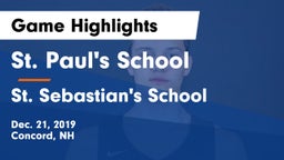 St. Paul's School vs St. Sebastian's School Game Highlights - Dec. 21, 2019
