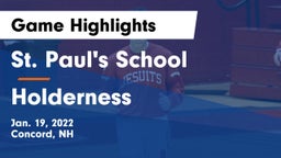 St. Paul's School vs Holderness  Game Highlights - Jan. 19, 2022
