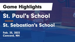 St. Paul's School vs St. Sebastian's School Game Highlights - Feb. 25, 2022