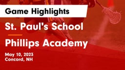 St. Paul's School vs Phillips Academy Game Highlights - May 10, 2023