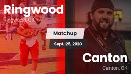 Matchup: Ringwood  vs. Canton  2020