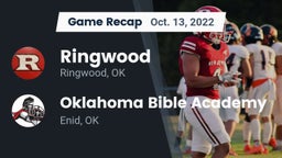 Recap: Ringwood  vs. Oklahoma Bible Academy 2022