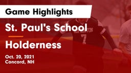 St. Paul's School vs Holderness  Game Highlights - Oct. 20, 2021