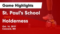 St. Paul's School vs Holderness  Game Highlights - Oct. 16, 2019
