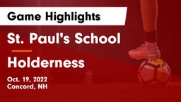 St. Paul's School vs Holderness  Game Highlights - Oct. 19, 2022