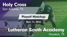 Matchup: Holy Cross High vs. Lutheran South Academy 2016