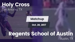Matchup: Holy Cross High vs. Regents School of Austin 2017