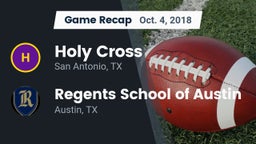 Recap: Holy Cross  vs. Regents School of Austin 2018