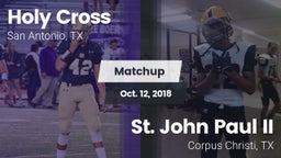 Matchup: Holy Cross High vs. St. John Paul II  2018