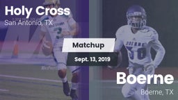 Matchup: Holy Cross High vs. Boerne  2019