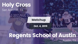 Matchup: Holy Cross High vs. Regents School of Austin 2019