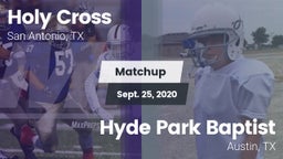 Matchup: Holy Cross High vs. Hyde Park Baptist  2020