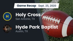 Recap: Holy Cross  vs. Hyde Park Baptist  2020