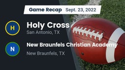Recap: Holy Cross  vs. New Braunfels Christian Academy 2022