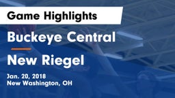Buckeye Central  vs New Riegel  Game Highlights - Jan. 20, 2018
