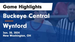 Buckeye Central  vs Wynford  Game Highlights - Jan. 20, 2024