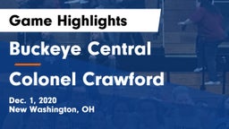 Buckeye Central  vs Colonel Crawford  Game Highlights - Dec. 1, 2020