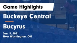 Buckeye Central  vs Bucyrus  Game Highlights - Jan. 5, 2021