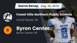 Recap: Forest Hills Northern Public Schools vs. Byron Center  2018