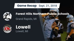 Recap: Forest Hills Northern Public Schools vs. Lowell  2018