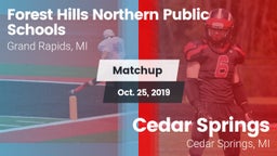 Matchup: Forest Hills Norther vs. Cedar Springs  2019