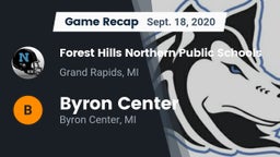 Recap: Forest Hills Northern Public Schools vs. Byron Center  2020