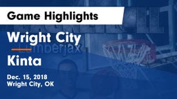 Wright City  vs Kinta  Game Highlights - Dec. 15, 2018