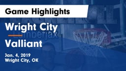 Wright City  vs Valliant  Game Highlights - Jan. 4, 2019