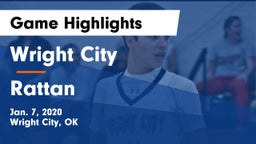 Wright City  vs Rattan Game Highlights - Jan. 7, 2020