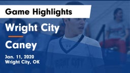 Wright City  vs Caney Game Highlights - Jan. 11, 2020