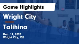 Wright City  vs Talihina  Game Highlights - Dec. 11, 2020